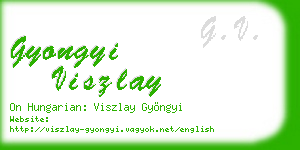 gyongyi viszlay business card